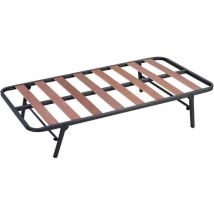 Somier de Arrastre Inferior de Cama Canguro 90x180 cm, Tubo 30x30 mm+ Patas Plegables con Ruedas. elevable