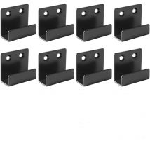 Mirror bracket, 8-piece mirror bracket wall bracket, used for sturdy bracket, ceramic tile display rack, oil painting display (Noir,3035mm)