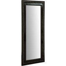 Biscottini - Mirror Wall mirror and vertical/horizontal hanging mirror L35xPR4xH82 cm glossy black finish