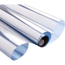 Tonchean - Mirror Window Film, Heat Insulation, Stained Glass, Silver, 90 x 100 cm