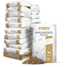 Stroy - Miscanthus Pellets Einstreu 15kg x 20 Sack 300kg