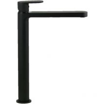 Ercos - Miscelatore lavabo alto nero opaco Versilia BTVERKLA03 Nero opaco - Senza piletta di scarico