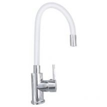 Miscelatore canna alta flessibile rubinetto monocomando cucina bianco 1987-2