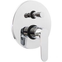 Miscelatore incasso a due vie Cromo con Leva monocomando mod. Dream