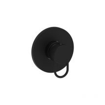 Miscelatore incasso doccia con piastra lusso ø 110 mm Paffoni serie Joker JK011NO Ottone - Nero opaco