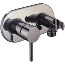 Miscelatore incasso doccia con supporto doccia e presa acqua integrata