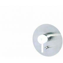 Tacoshop - Miscelatore incasso doccia in acciaio inox Tubico Colorado con deviatore e maniglia colorata T20140 Neve