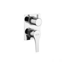 Miscelatore Jacuzzi incasso per doccia serie Moonlight con deviatore rotativo a 2 uscite 0MG00400JA02 cromato