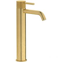 Miscelatore lavabo canna alta monoforo Industria - ib - Colore:: Ottone Naturale