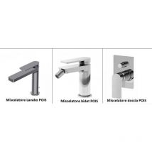Miscelatore lavabo cromo-bidet-doccia Ritmonio Pois