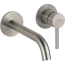 Miscelatore lavabo modello a parete in acciaio inox Mamoli Pico Inox 46170000002A Acciaio Inox