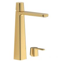 Ib Rubinetterie - Miscelatore lavabo monoforo alto Taac - ib - Colore:: Oro Spazzolato