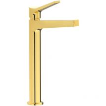 Miscelatore lavabo monoforo alto Twitter - ib - Colore:: Oro