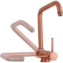 Pollini Acqua Design - Miscelatore lavello cucina canna abbattibile in colore rame per acqua depurata Pollini filtra 52000041300 Rame