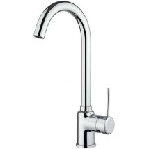 Lavello miscelatore da cucina modello Lion di Piralla con canna alta girevole