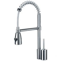 Elleci - mikchecr. Colore del prodotto: Cromo, Materiale del rubinetto: Acciaio inox, Controllo del flusso d'acqua: Leva sanitaria