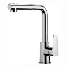 Paffo - miscelatore monoc. lavello con doccia estraibile linea sly Cromo