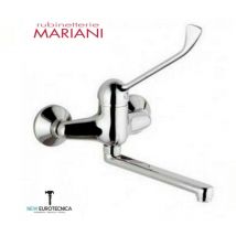 Maria - Miscelatore monocomando lavello a muro con leva clinica epic cromo