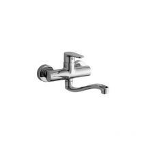 Miscelatore monocomando lavello a muro linea green Cromo Paffoni