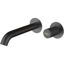 Miscelatore monocomando per lavabo a parete colore nero opaco Mamoli Tuttodunpezzo 47170000002K Nero opaco