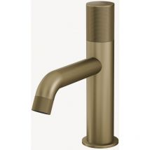 Kroos - Miscelatore monocomando di design per lavabo Oro spazzolato - Leros
