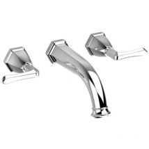 Miscelatore per lavabo a muro in ottone cromato - Téthys