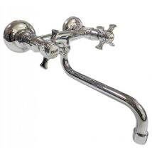 Cristina Ondyna - Miscelatore per lavello a parete cromato Chambord.