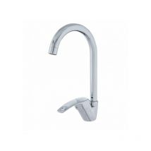 Topolenashop - Miscelatore rubinetto monocomando per lavabo cucina canna alta cromato 52334A