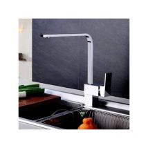 Topolenashop - Miscelatore rubinetto monocomando per lavabo cucina canna alta lucido 69406