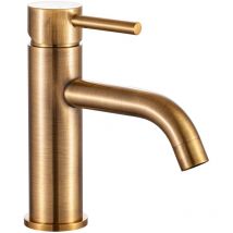 Miscelatore lavabo Ottone antico con Leva monocomando mod. mm