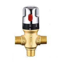 Miscelatore termostatico regolabile per bagno Miscelatore acqua in ottone Valvola di controllo della temperatura per miscelazione acqua calda/fredda