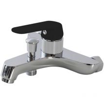 Sphera Docce E Accessori - Miscelatore vasca con kit doccia Cromo e Nero con Leva monocomando mod. Dream