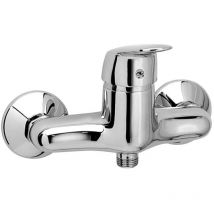 Rubinetto miscelatore monocomando esterno doccia serie kappa c/attacco duplex e flessibile 1,5MT rubinetterie Eurorama s.p.a.