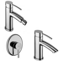 Paffoni - Miscelatori da bagno Berry lavabo, bidet e doccia in ottone cromo