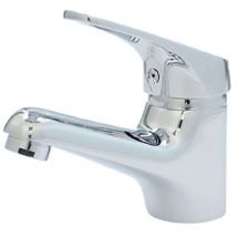 Fontastock Urbel Fskfgb002 Einhebel-waschtischbatterie Mit Luftsprudler, Keramikkartusche Of 40 Mm, Schläuche Of 35 Cm Inklusive, Griff Of Zink Und 
