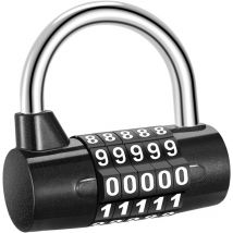 Mise à niveau 2020】 Cadenas à combinaison, cadenas à combinaison à 5 chiffres, étanche, antirouille, sécurisé