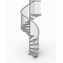 Exterior Zink - Escalier En Colimaçon - Ø 140 Cm - 13 Marches