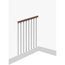 Misterstep - Balustrade avec colonnes vertical (Modèle Tube) - Longueur 100 cm