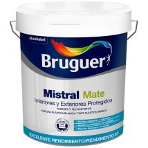 Peinture Plastique Blanc Mat Mistral 0,75l Litres 5586676 Bruguer