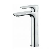 Palici - Mitigeur Alto, haut en laiton chromé pour vasque à poser