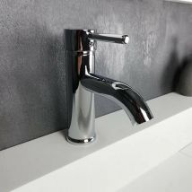 Palici - Mitigeur salle de bain Ary, bas en laiton chromé pour vasque à poser