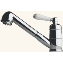Robinet douchette vintage chromé – Mitigeur de cuisine – Hauteur sous bec, Finition métal, Forme du bec, Caractéristique bec, Matières – Chambord