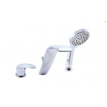 Rav - Mitigeur Baignoire À Cascade 3 Trous Avec Inverseur En Chrome-chromé---chromé