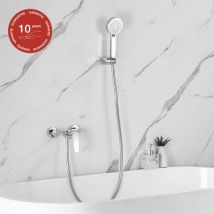 Poalgi - Mitigeur bain douche mécanique avec douchette sky bath chromé série nature