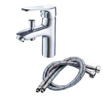 Csparkv - Mitigeur Bain-Douche - Remplissage Rapide, Butée Éco-Stop - Chromé