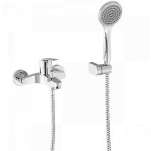 Tres Grifería - Mitigeur monocommande mural Baignoire Douche Base Plus tres