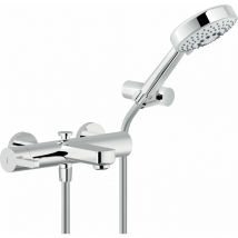Nobili - Lira Series LR116110CR Mitigeur monocommande de baignoire avec douchette Chromé - Laiton