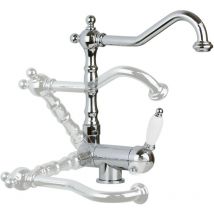 Gattoni Rubinetteria - Mitigeur Bec rabattable sous fenêtre Gattoni 6014665C0 Chromé