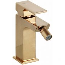 Gattoni Rubinetteria - Mitigeur bidet modèle carré or rose Gattoni square 2564/25RS Or Rose