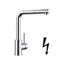 Mila s - Mitigeur d'évier avec douchette extractible, chrome 521466 - Blanco